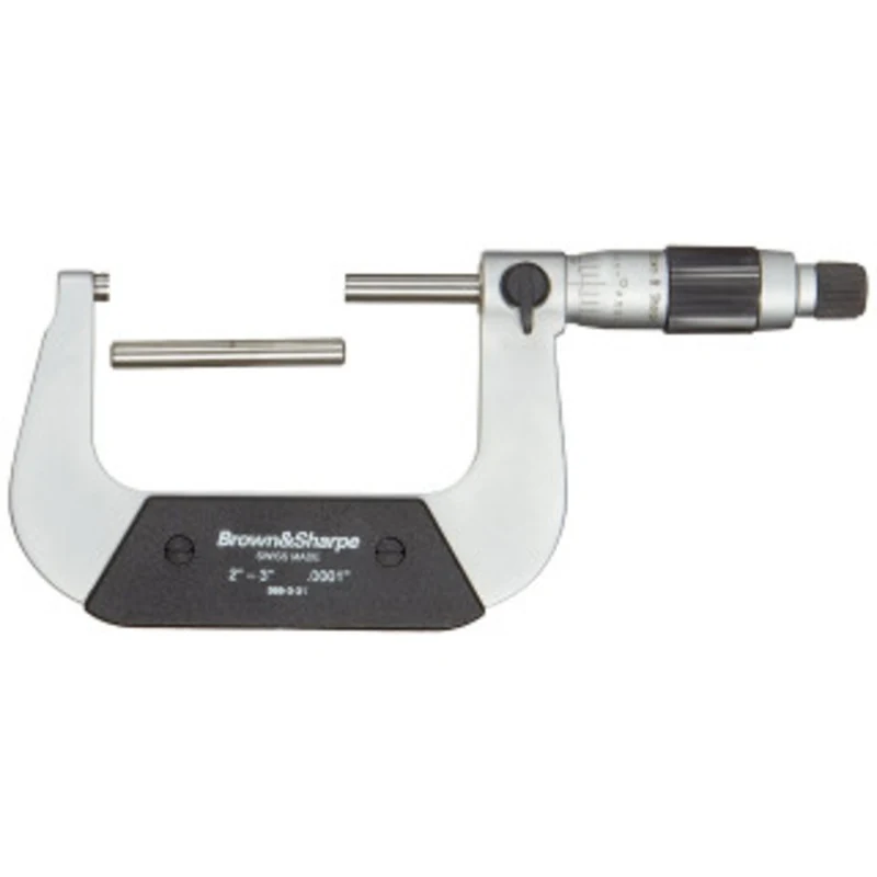 Brown & Sharpe Outside Micrometer, 2-3 Range, 0.0001 Graduation - 599-3-31